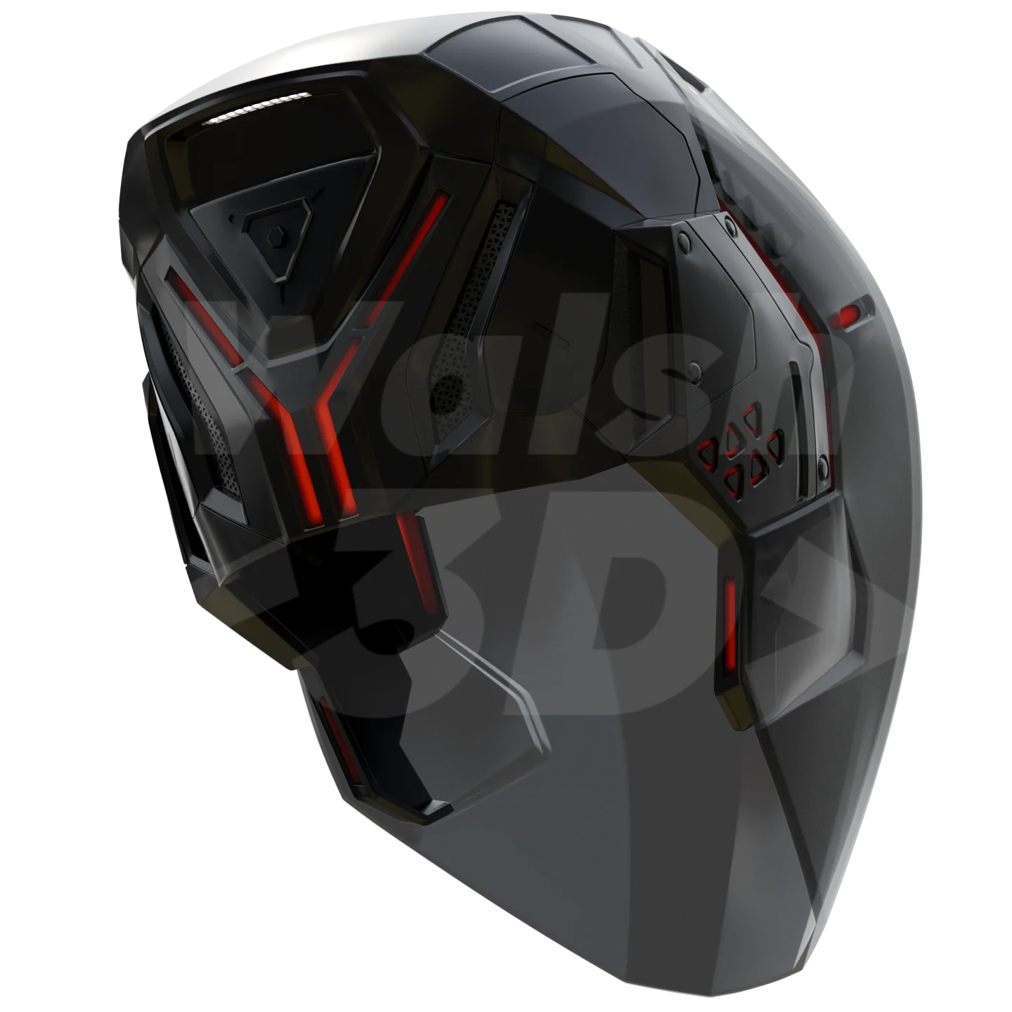 AI Light Warrior Helmet [3D Print Model] - Image 3