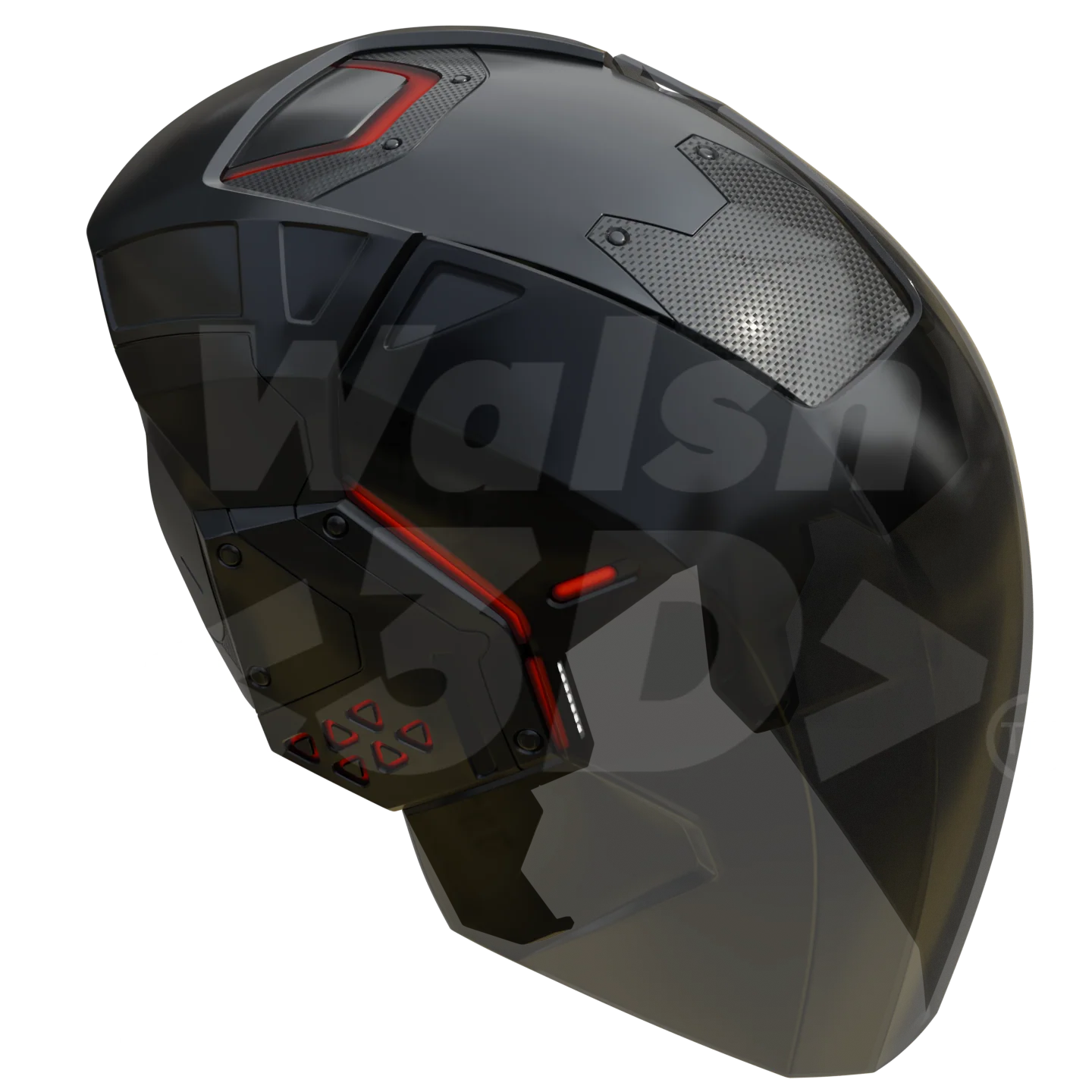 AI Light Warrior Helmet [3D Print Model] - Image 6