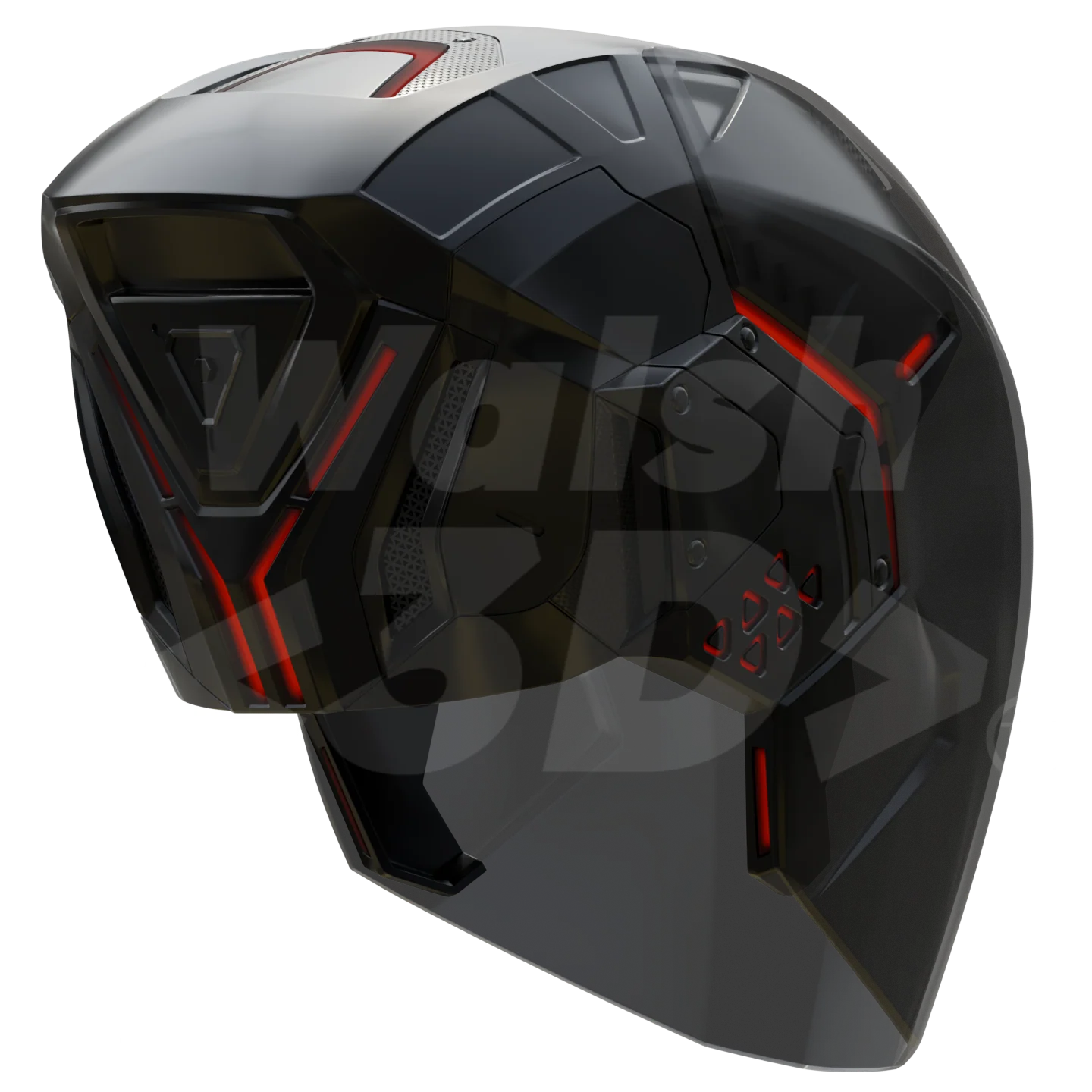 AI Light Warrior Helmet [3D Print Model] - Image 9