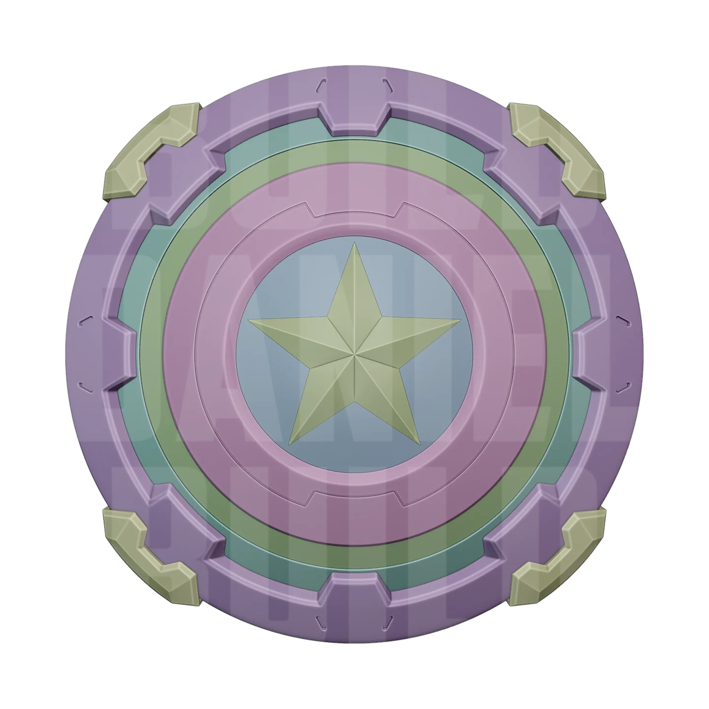 American Hero Shield - 3D File - Image 5