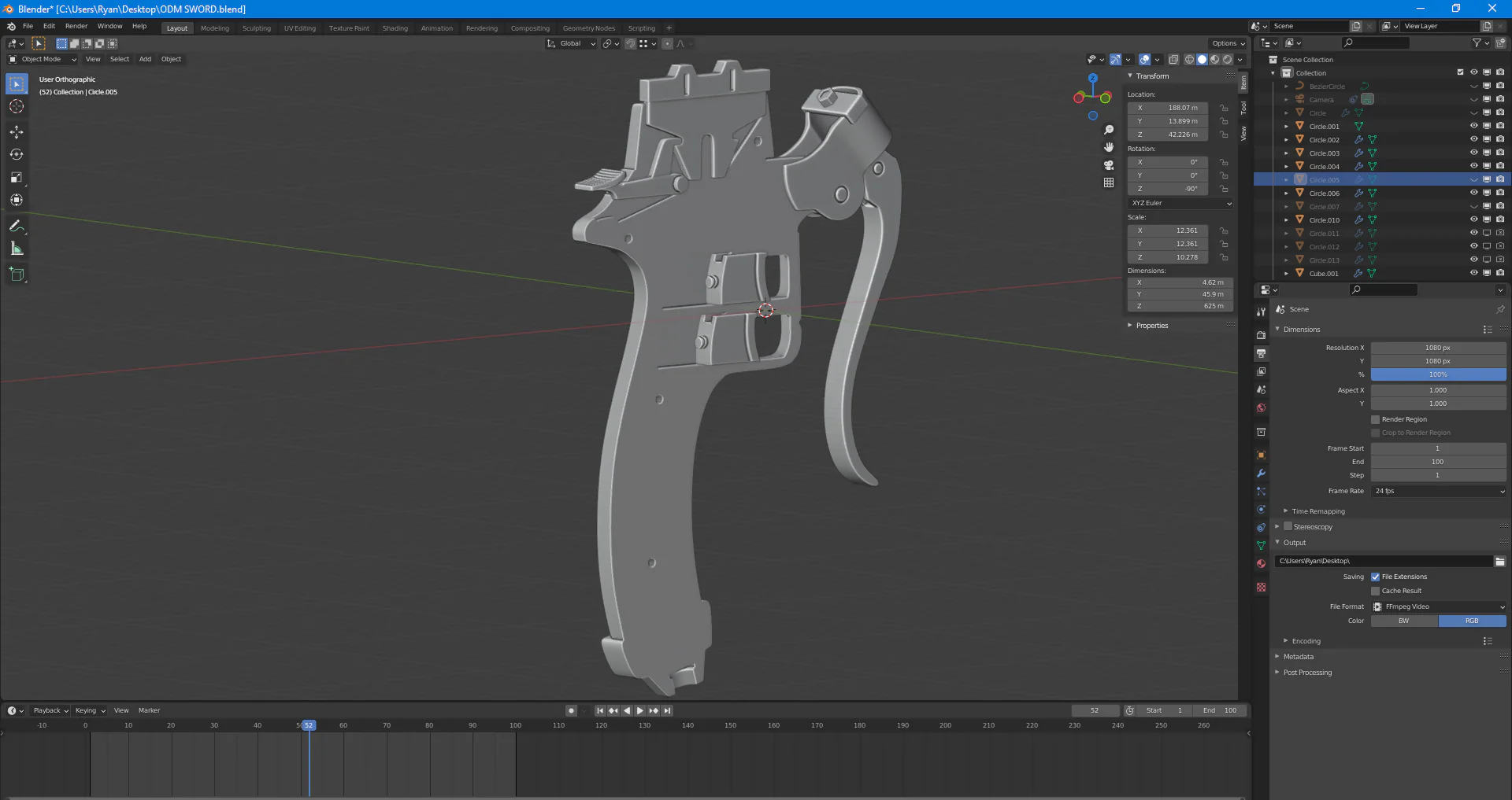 Attack On Titan ODM Gear Sword 3D Print Model - Image 7