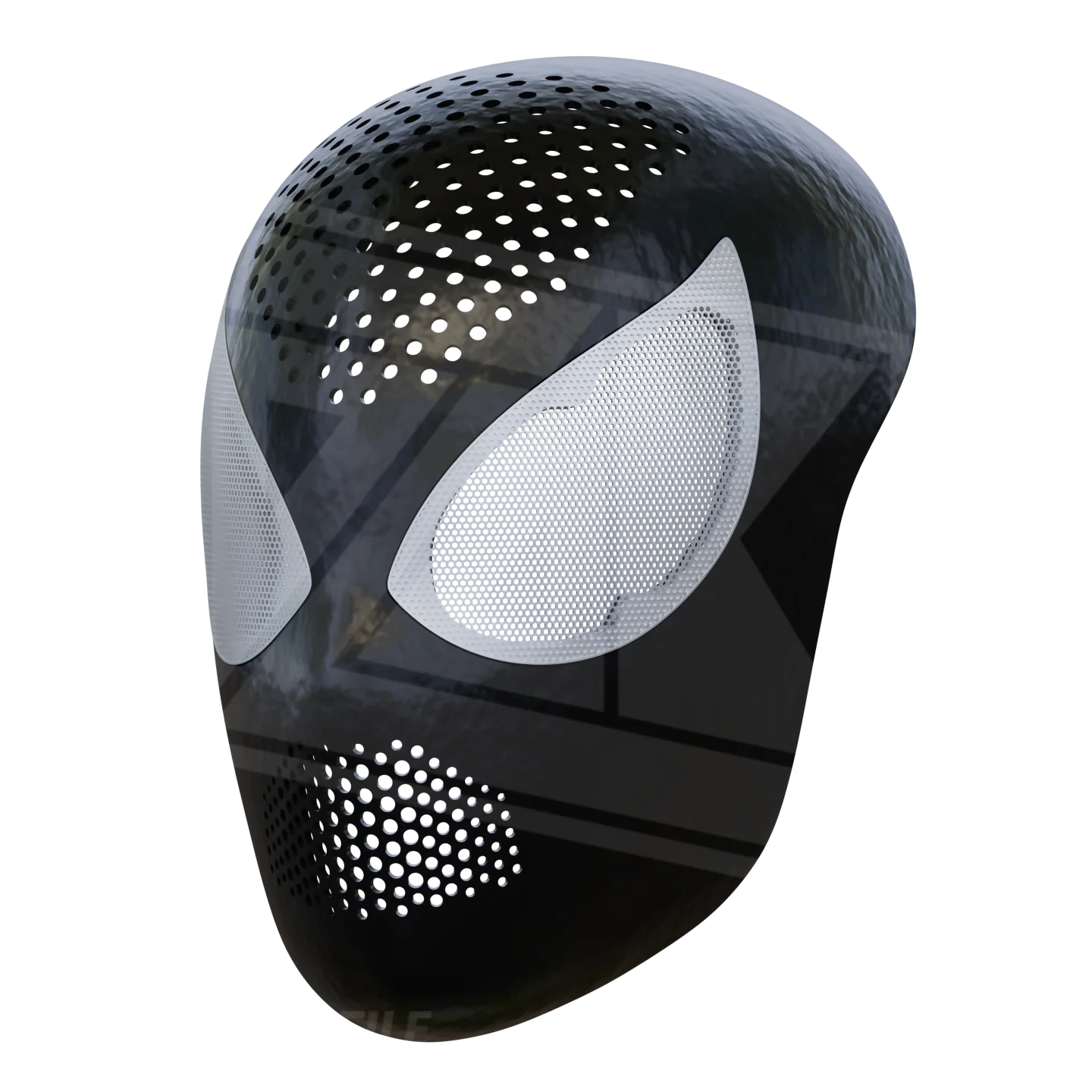 Black Suit Faceshell 3D Model - Image 3