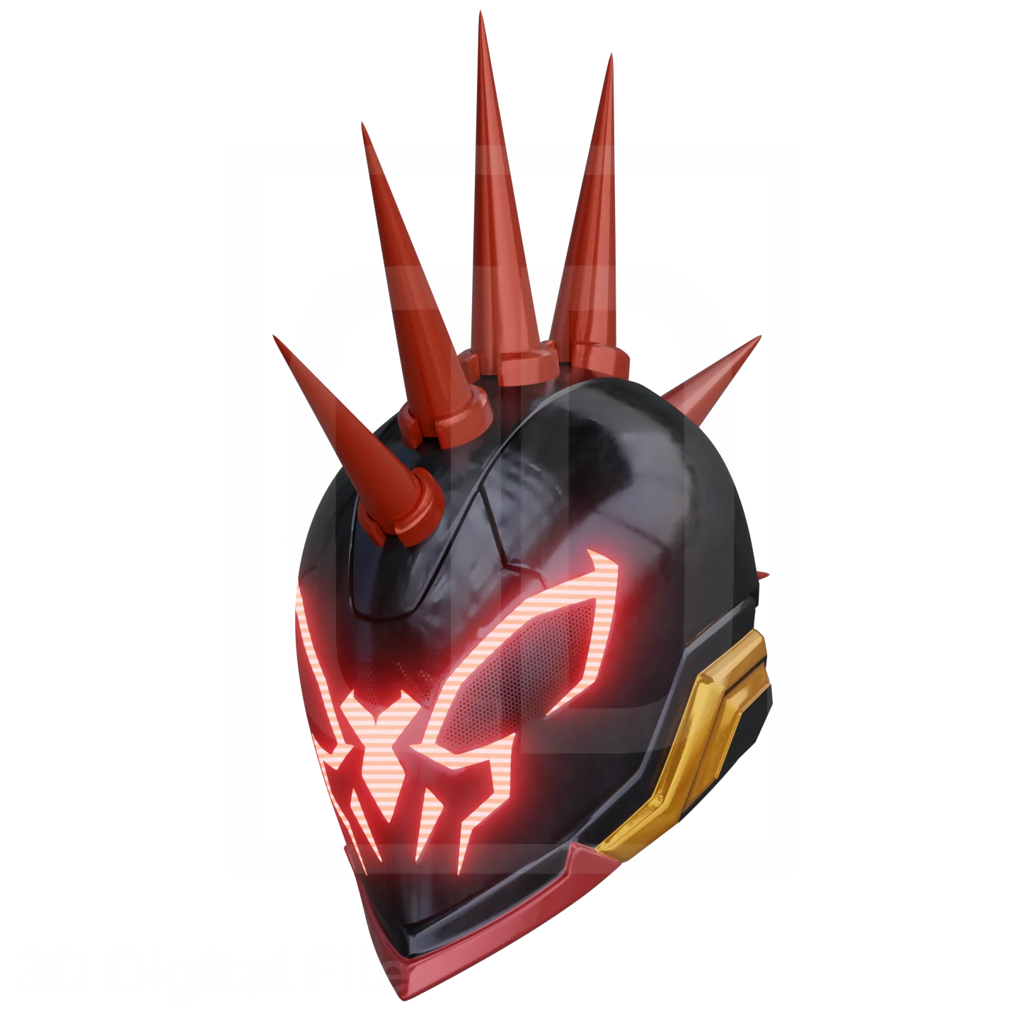 Cyber Webslinger Punk 2099 Helmet - MR Game 3D Model