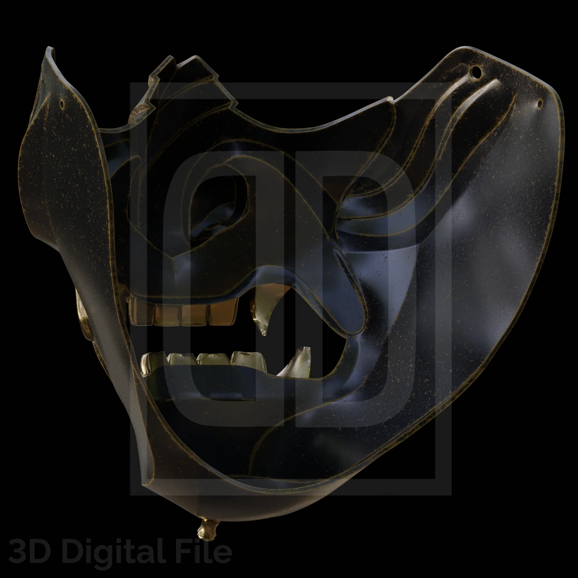 Samurai Specter Mask 3D Model - Image 6
