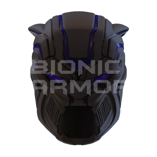 Dark Cat Shadow Helmet 3D Model