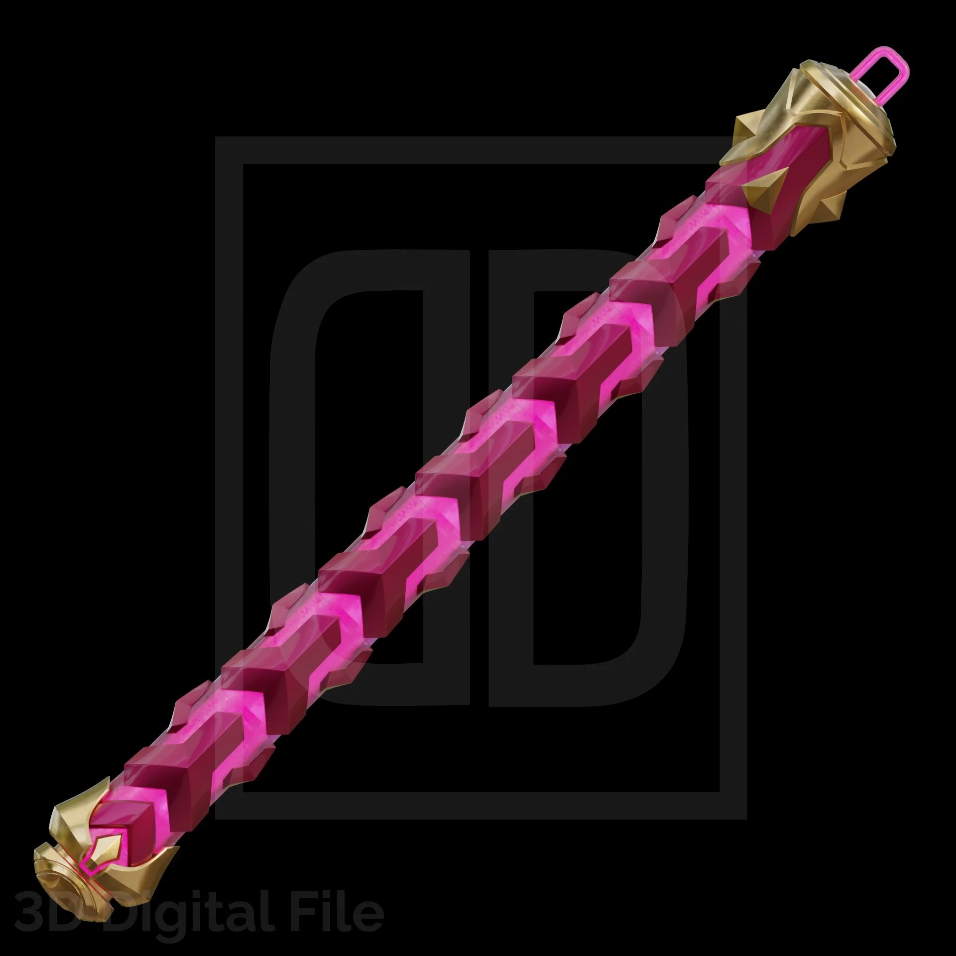 Devil Nunchakus Modular - MR Game 3D Model - Image 4