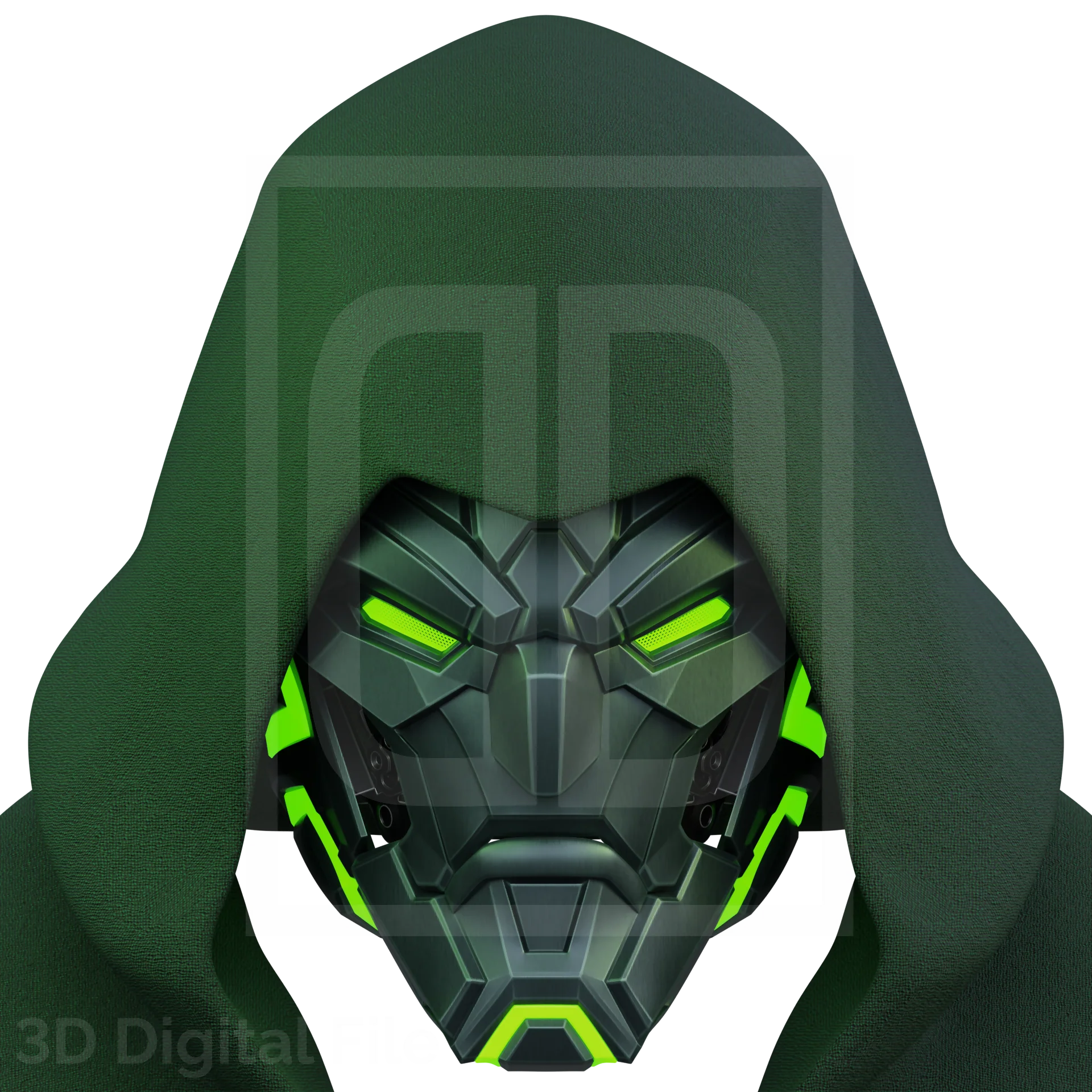 Doom 2099 Helmet - Marvel Rivals 3D model