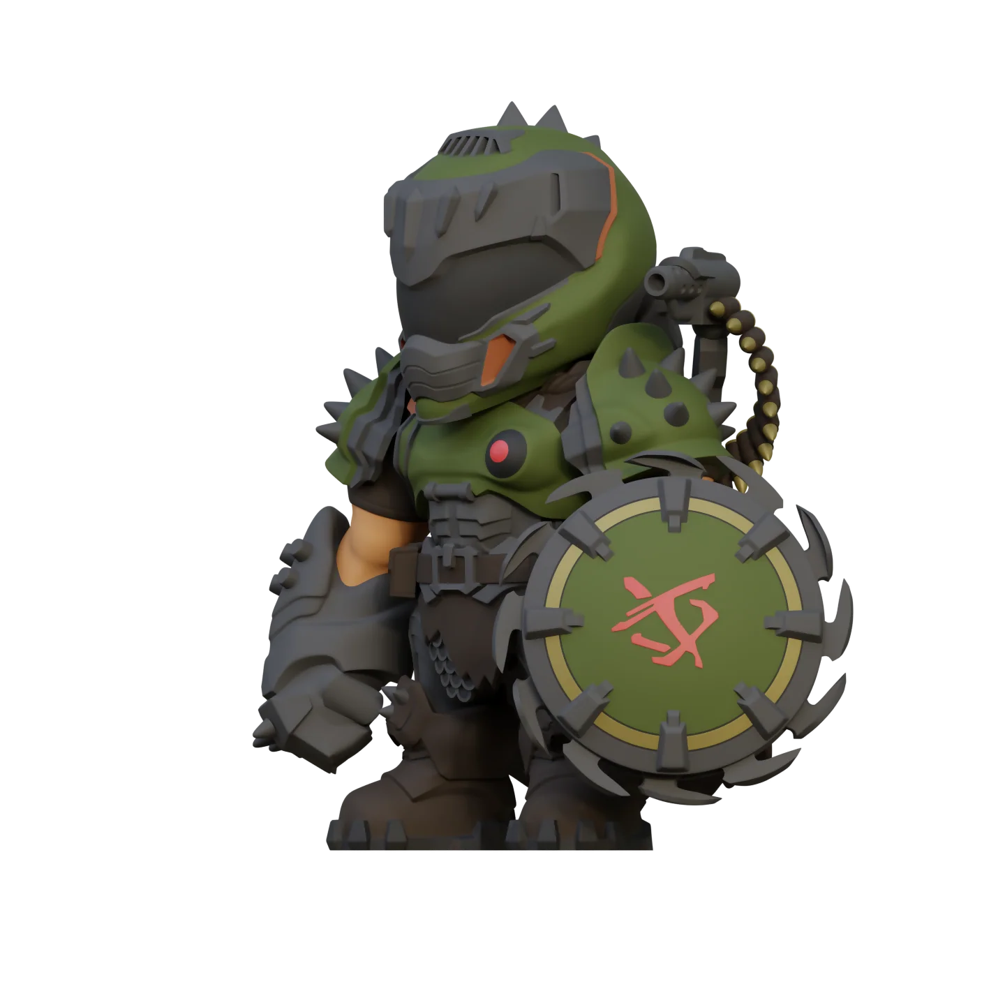 DOOM: The Dark Ages Slayer Mini Collectible Figure 3D File - Image 3