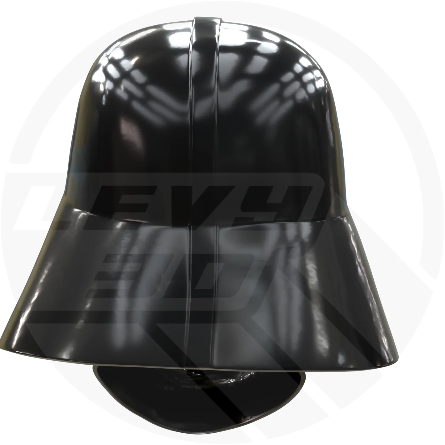 Episode 4 Black Space Villain Helmet 3D Model - Image 5