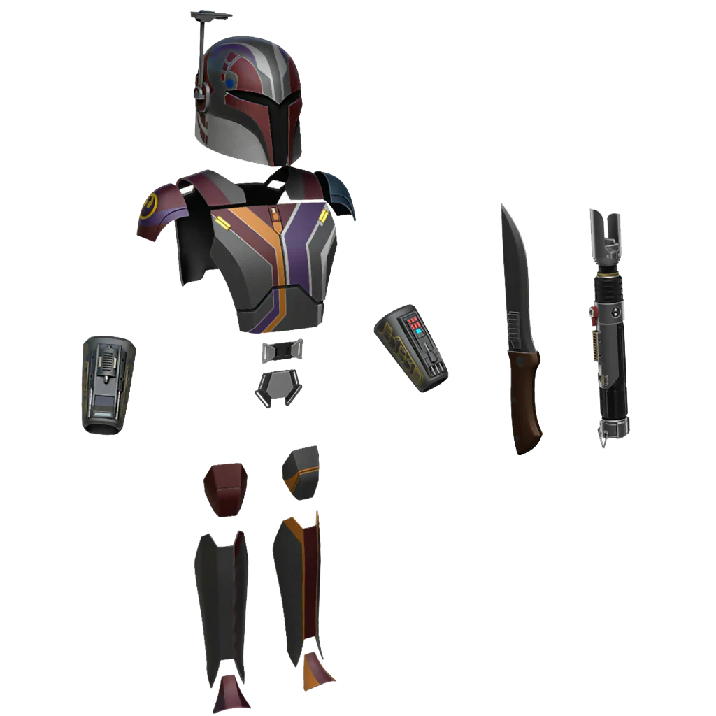 Female space warrior armor