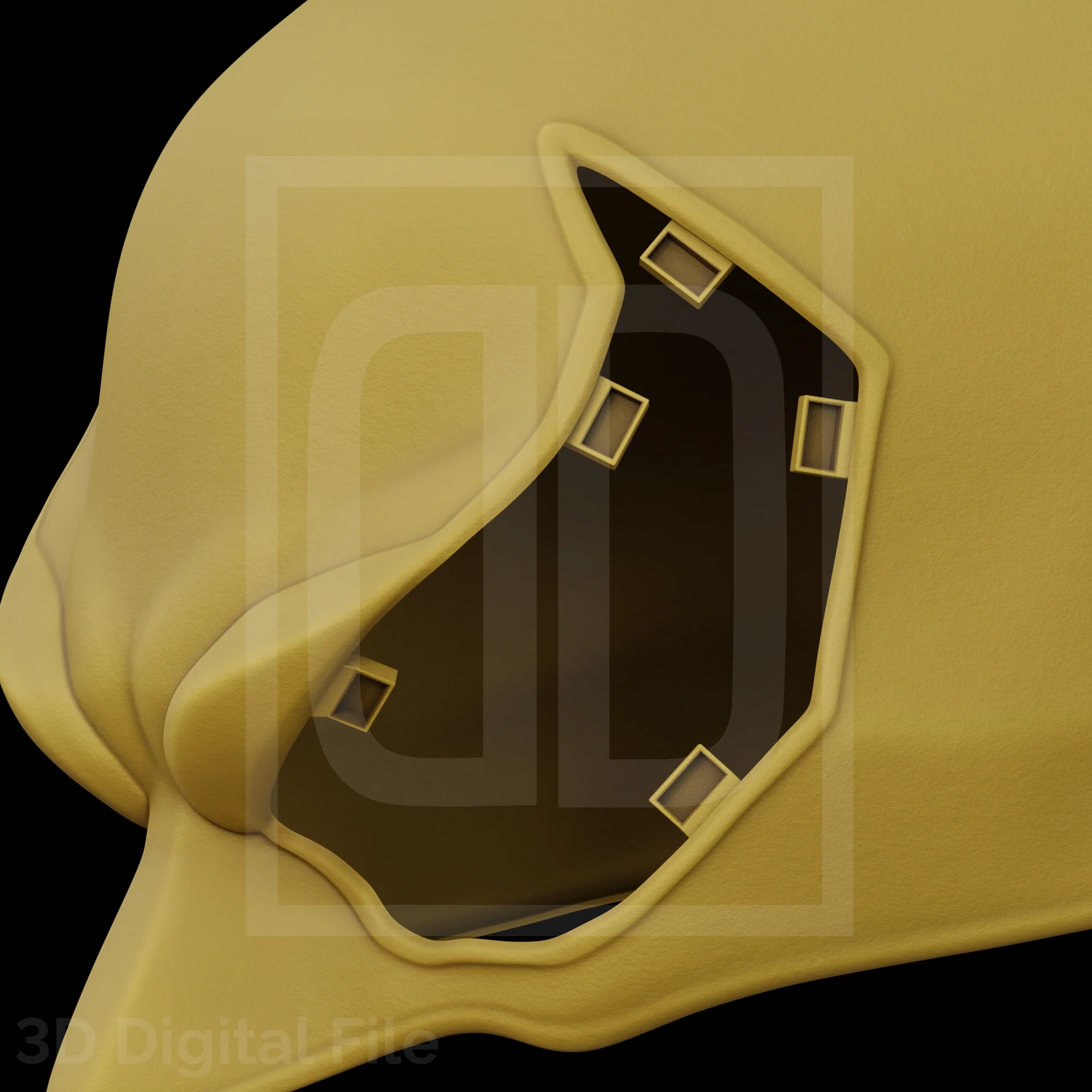 Fist Dragon Warrior Mask - MR Game 3D Model - Image 6