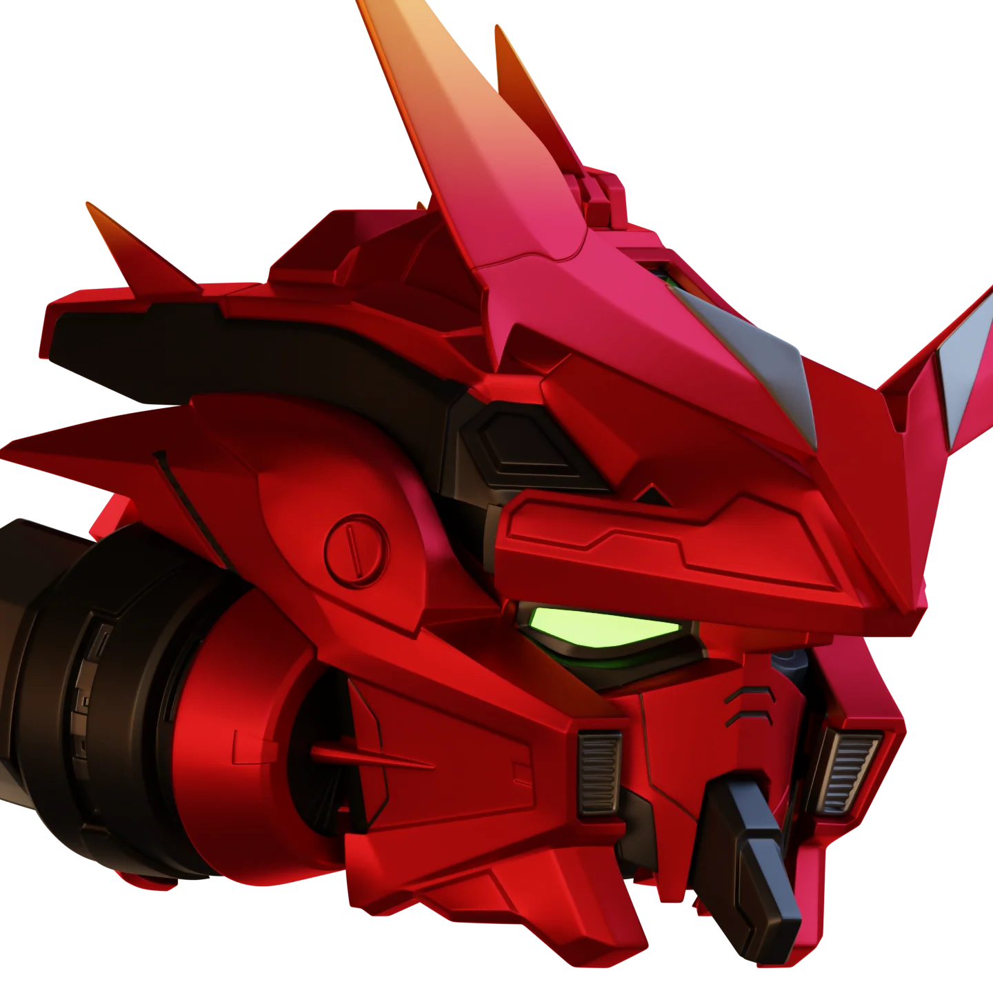 Gundam Astray Red Frame Helmet 3D Print Model - Image 5