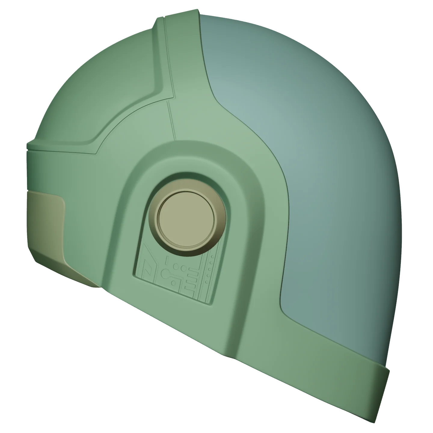 Guy-Manuel Gold Daft Punk Helmet 3D Model - Image 8