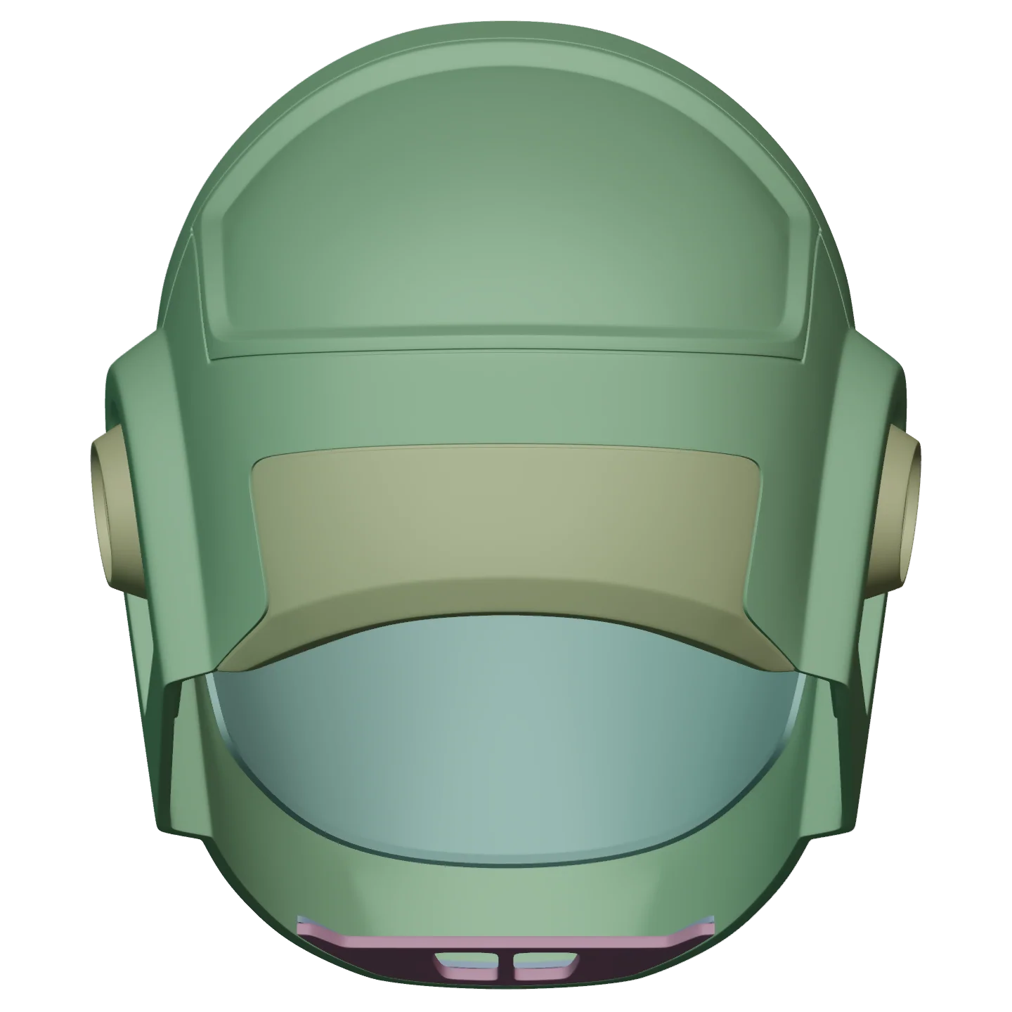 Guy-Manuel Gold Daft Punk Helmet 3D Model - Image 9