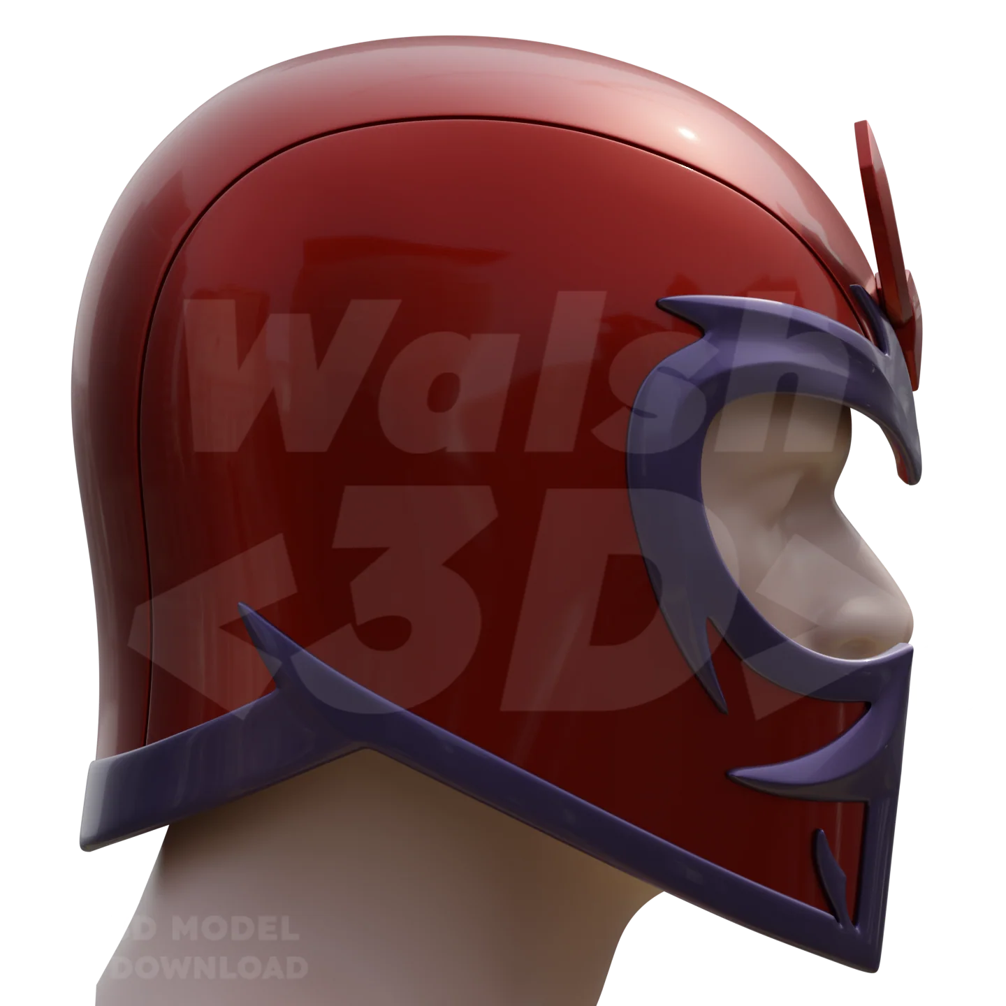 Magnet Man Helmet 3D Printable Model - Image 10