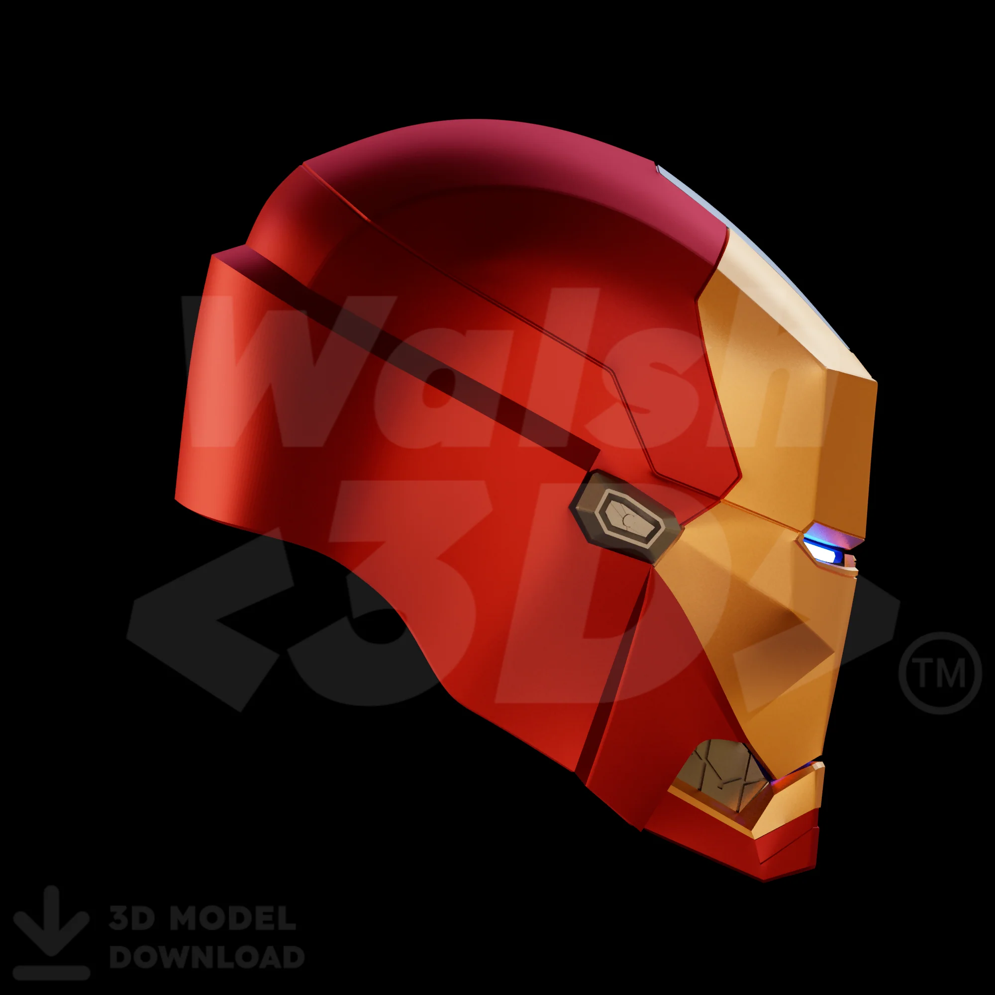 Mark 35 / 36 Red Snapper / Peacemaker Helmet 3D Print Model - Image 5
