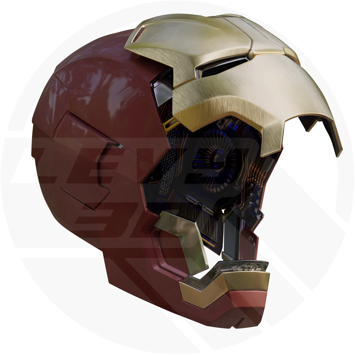 Mk42/43 Helmet 3D Model With Motorization - Image 5