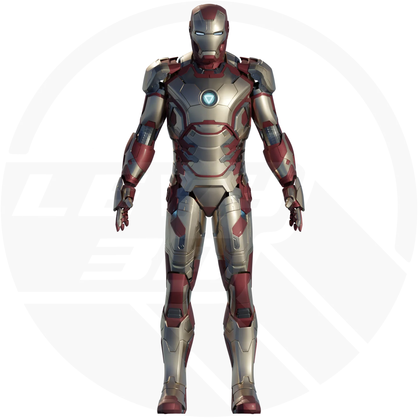 MK42 Full Suit Motorized 3D Printable Model