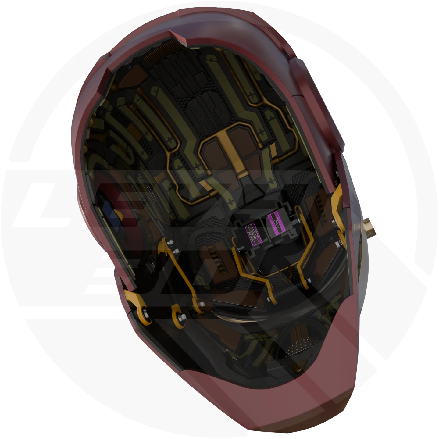 Mk7 helmet with ear motorization 3D Model - Image 9
