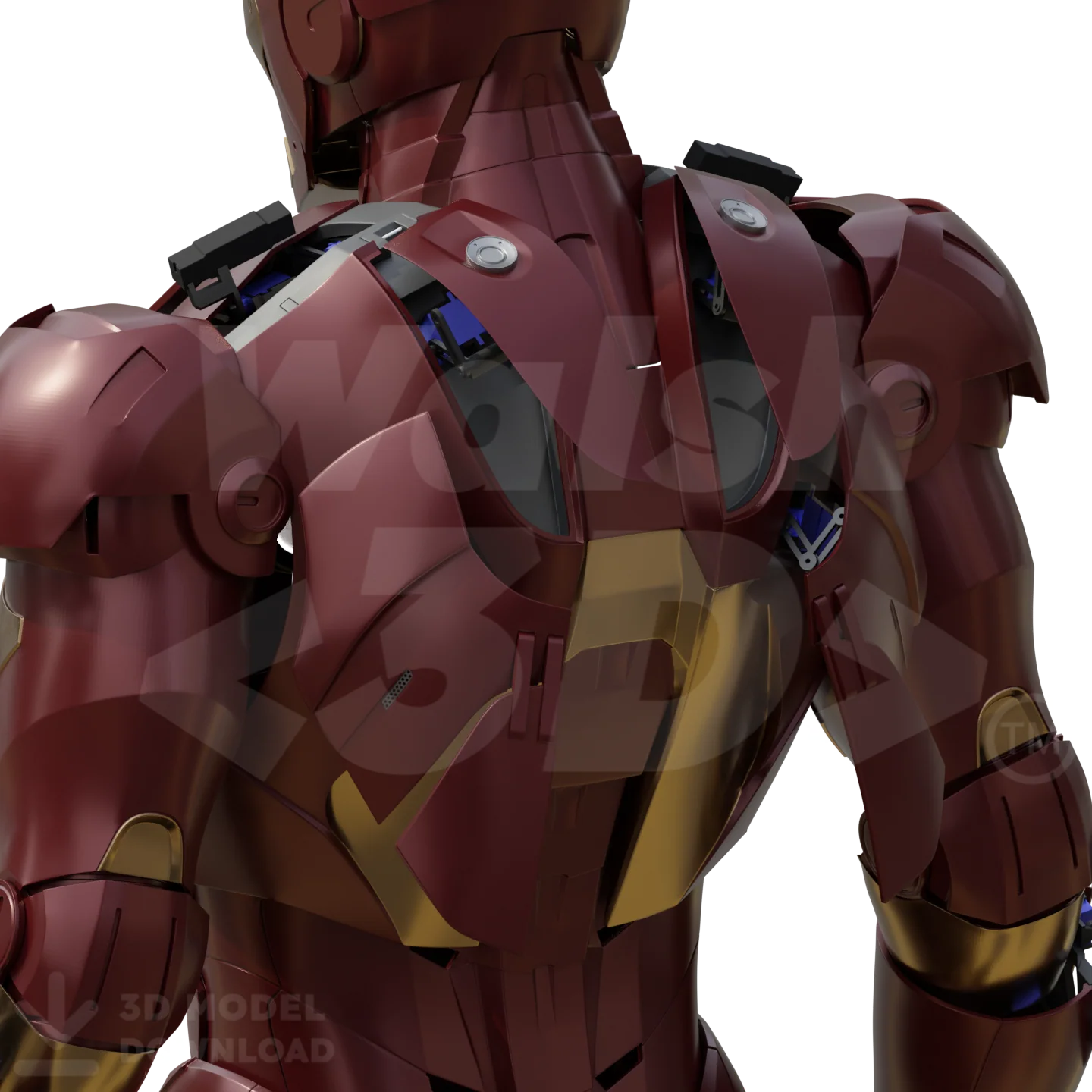 Motorized Mark 3 Suit 3D Printable Model - Image 5