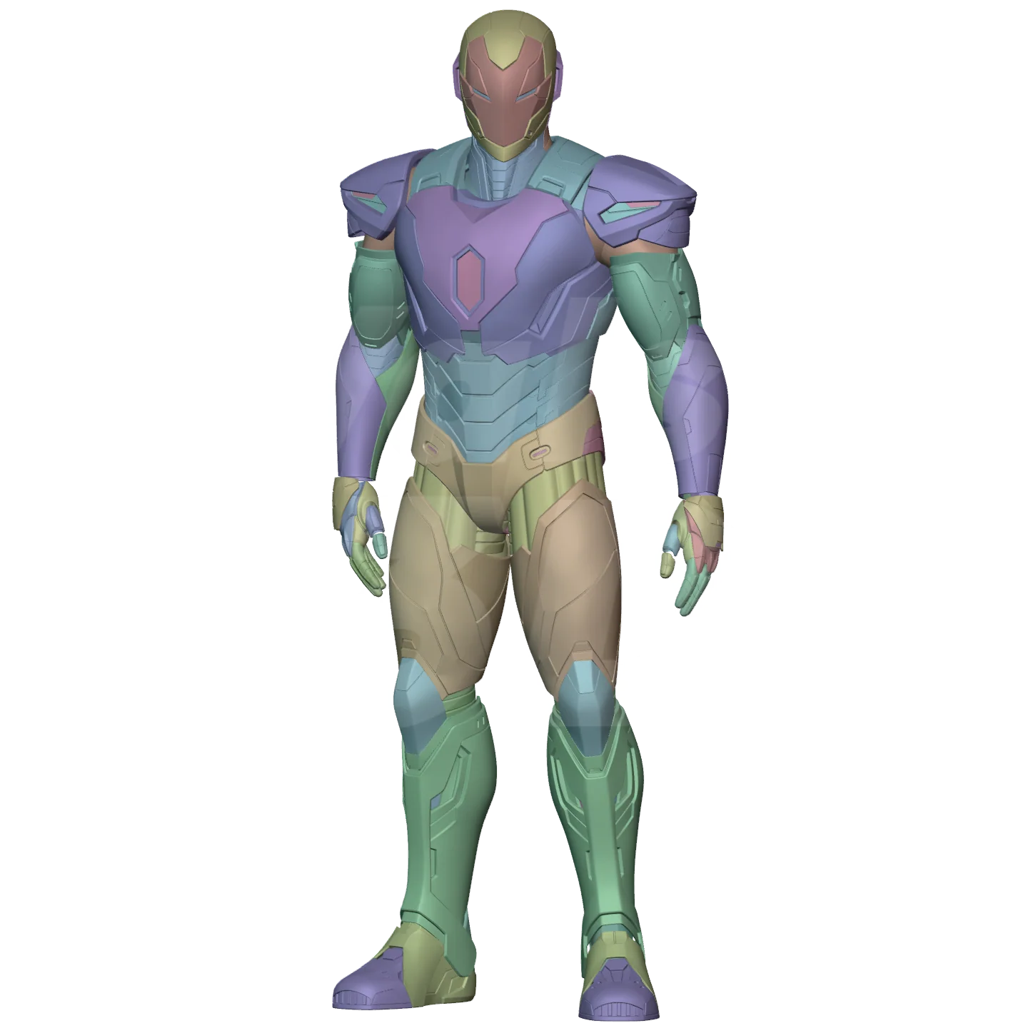 Motorized Model 51 Prime Full Suit 3D Printable Model - Image 7