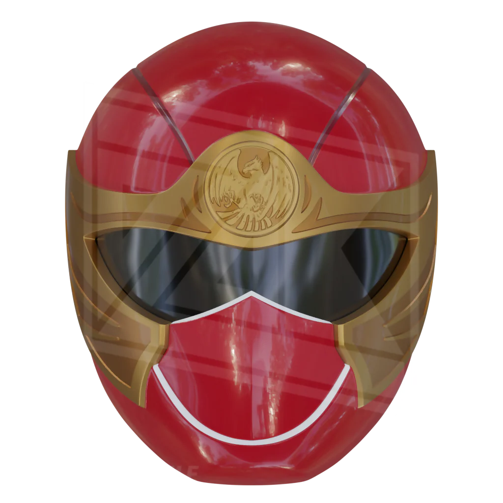 Red Ninja Ranger Helmet 3D Model