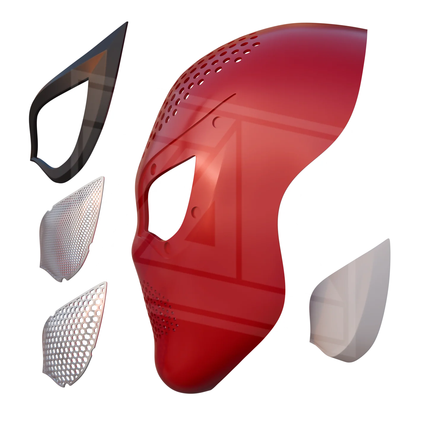Rivals Spider Hero Faceshell 3D Model - Image 2