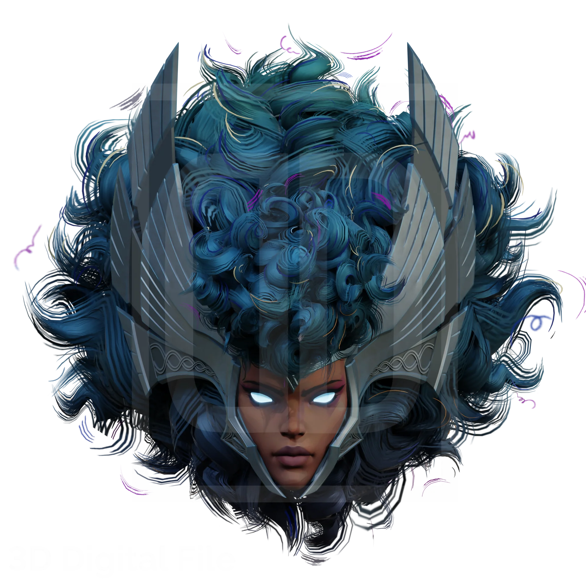 Weather Goddess Thunder Headset - MR Game 3D Model