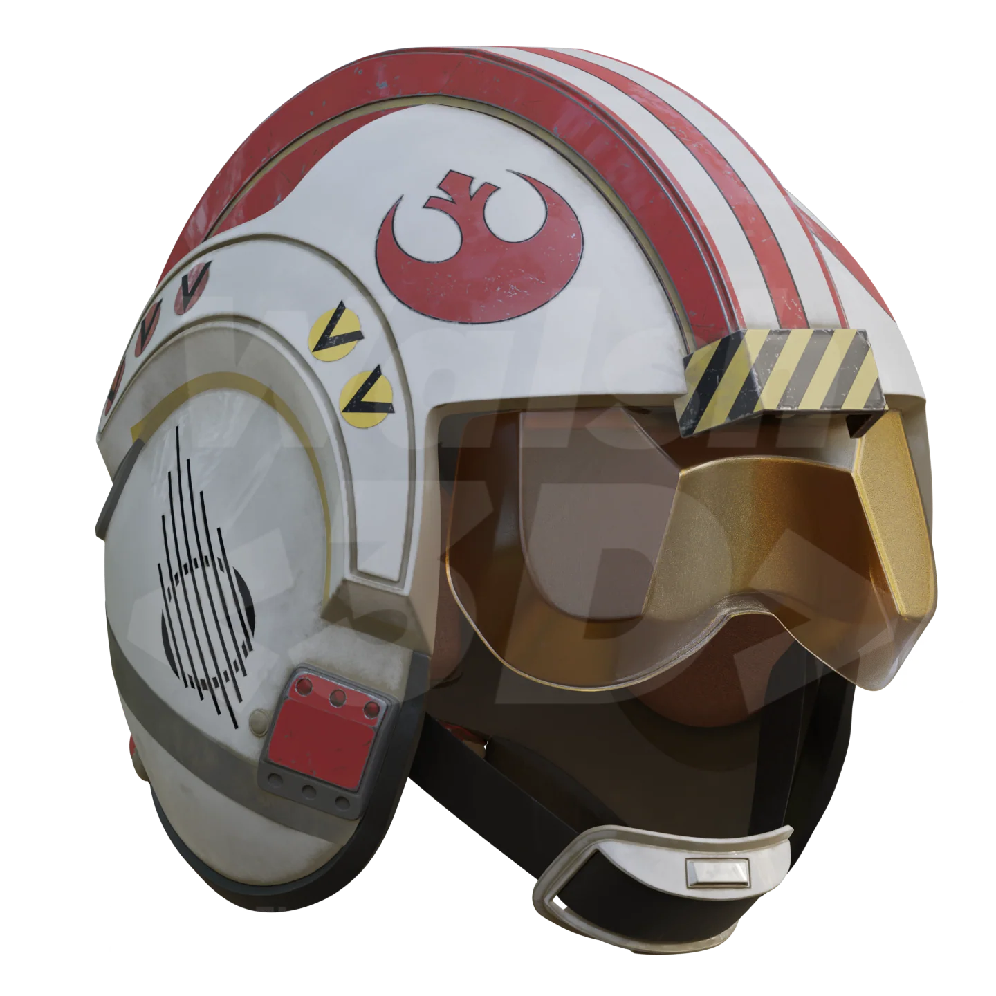 X Spaceship Pilot Helmet 3D Print Model